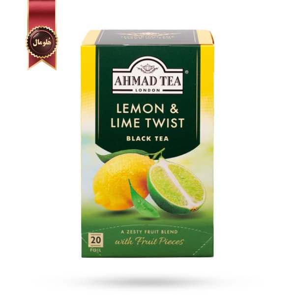چای احمد Ahmad Tea مدل لیمو و لیمو تویست Lemon & Lime Twist پک 20 تایی (اورجینال)