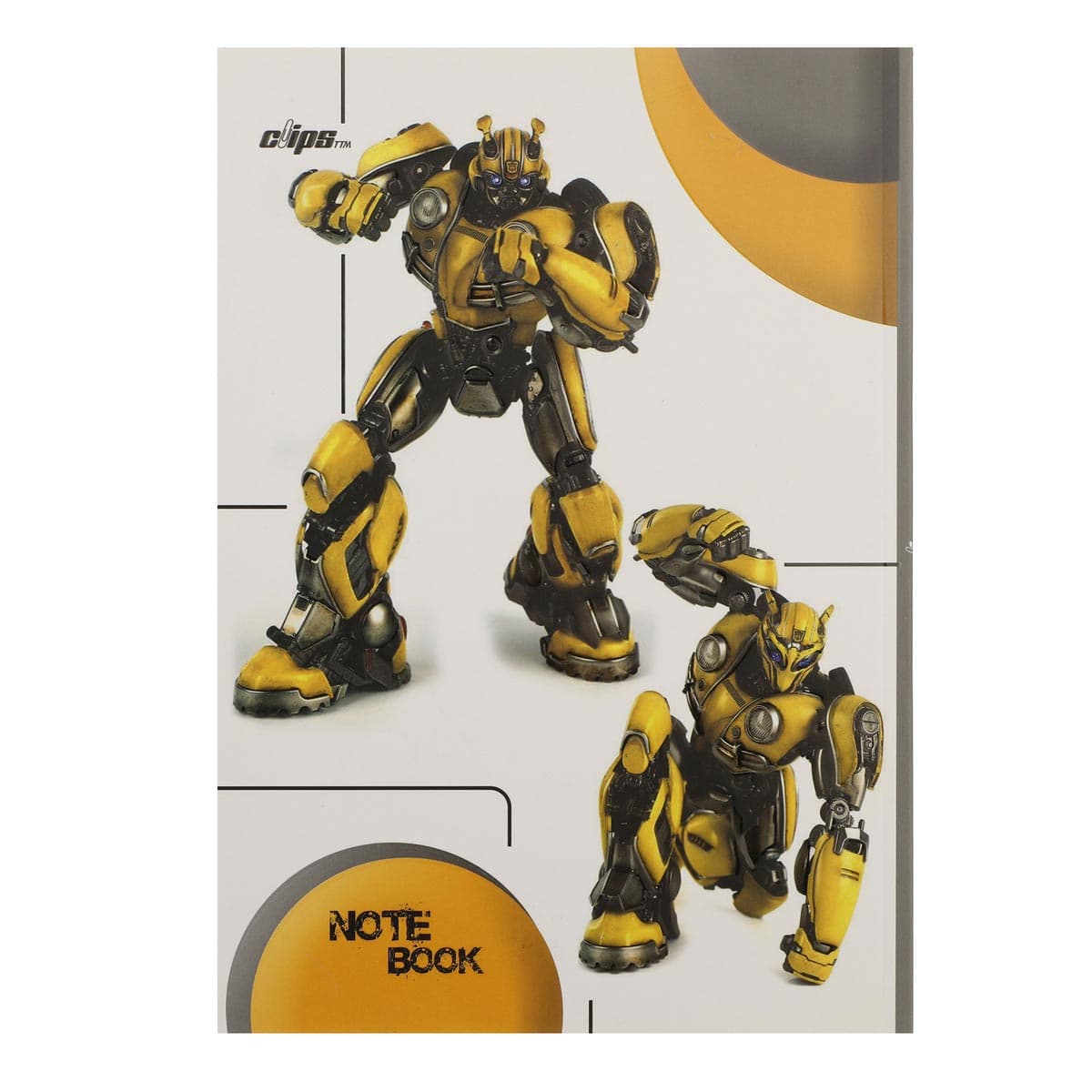 دفتر نقاشی سیمی 40 برگ کلیپس طرح Warrior Robots کد 0059