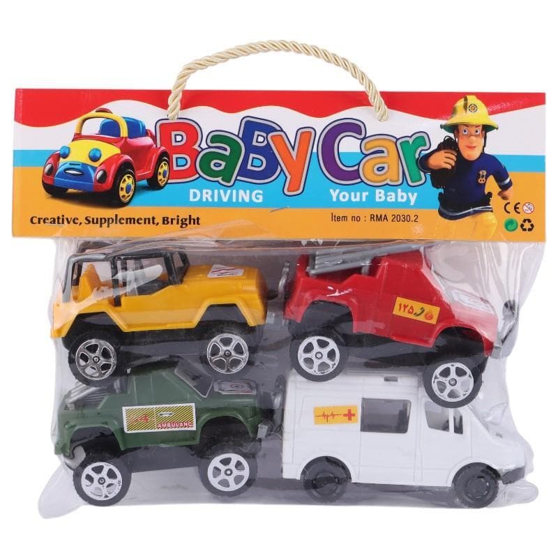 ماشین اسباب بازی Baby Car کد 201340 بسته 4 عددی — تصویر ۲