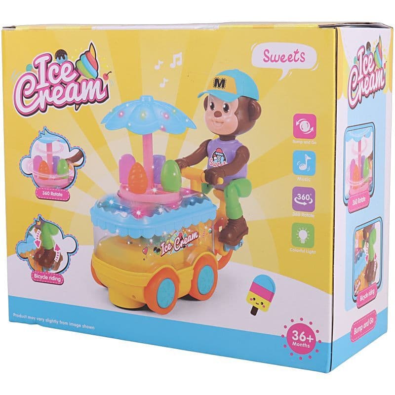 اسباب بازی میمون بستنی فروش موزیکال Le Xuan Di Toys NO.802 کد 101982 — تصویر ۸
