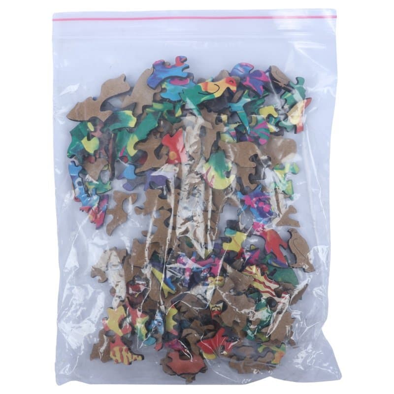 پازل چوبی 130 تکه هزارتو طرح طوطی کد 010993 — تصویر ۶