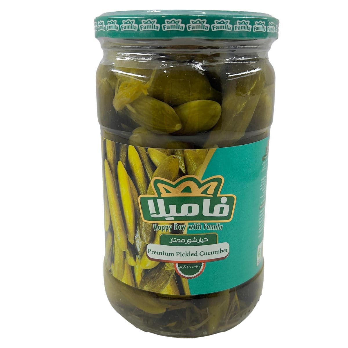 خیارشور ممتاز سرکه ای فامیلا 660 گرم