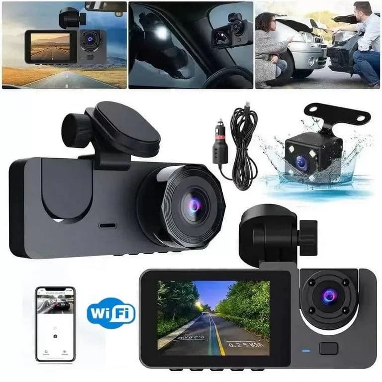 دوربین ثبت وقایع خودرو Vehicle Blackbox Wika 100 وای فای دار — تصویر ۴