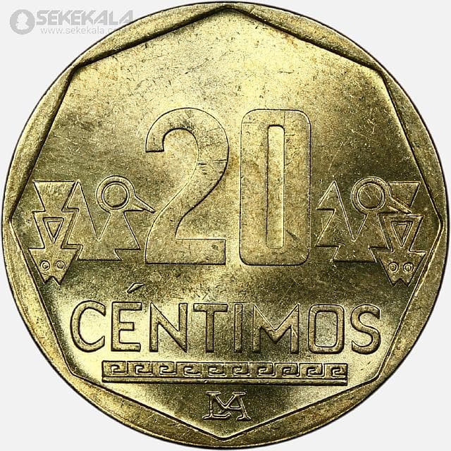 سکه 20 سنتیمو پرو 2023 (UNC)