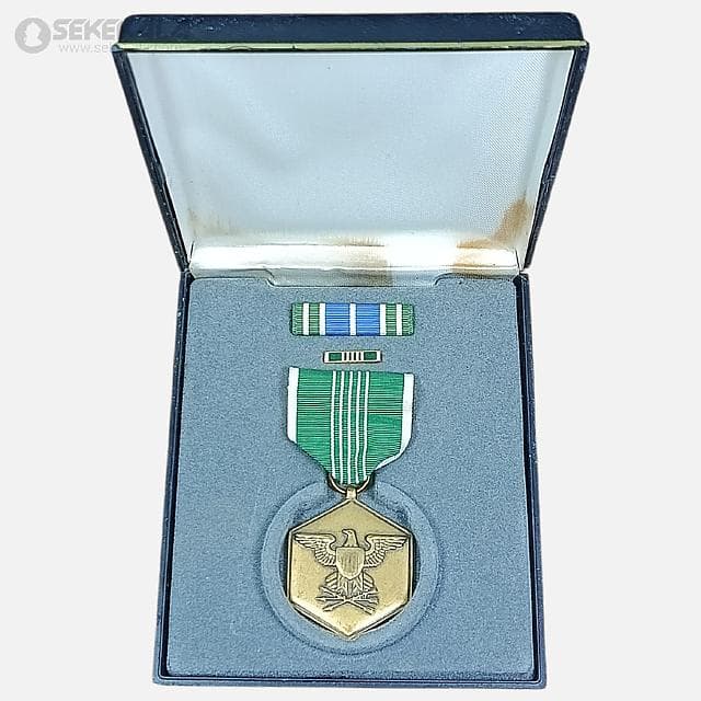 مدال برنز نظامی ایالات متحده آمریکا (خدمات دفاع ملی) (با جعبه فابریک + ribbon bar)