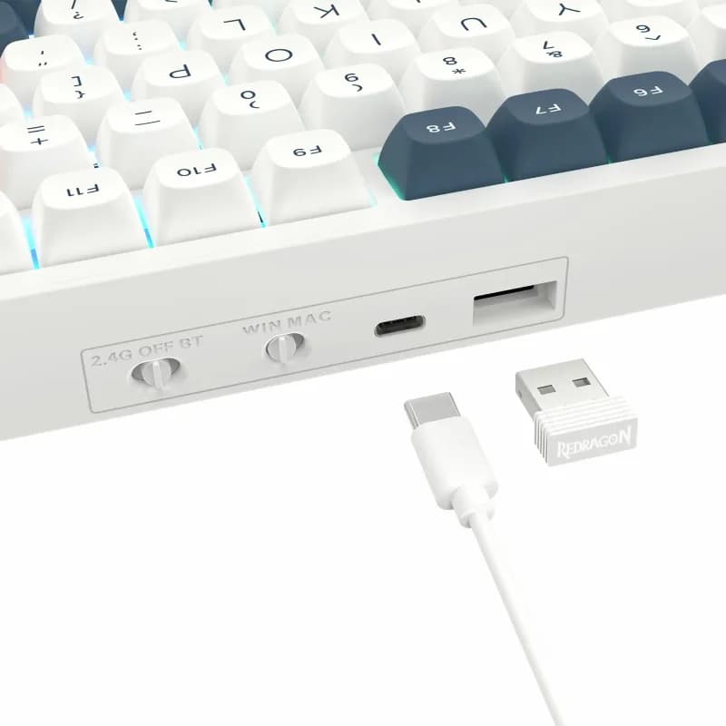 کیبورد بی سیم/با سیم ردراگون Flamberge K723 WBR — تصویر ۷