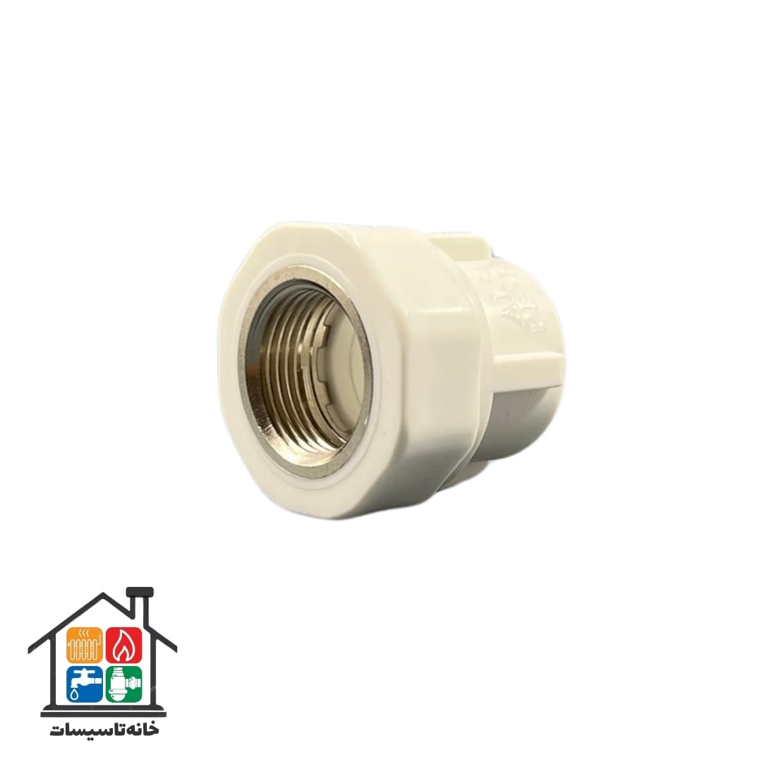 بوشن یکسر فلزی پلیمری آذین سایز 3/4×32 — تصویر ۲