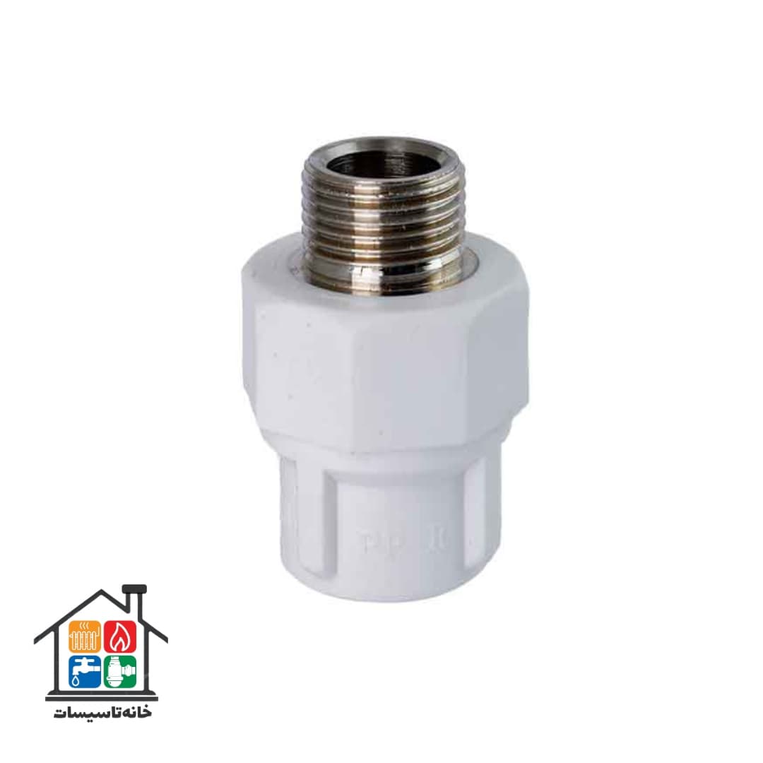 مغزی یکسر فلزی پلیمری آذین سایز 1.1/4×40