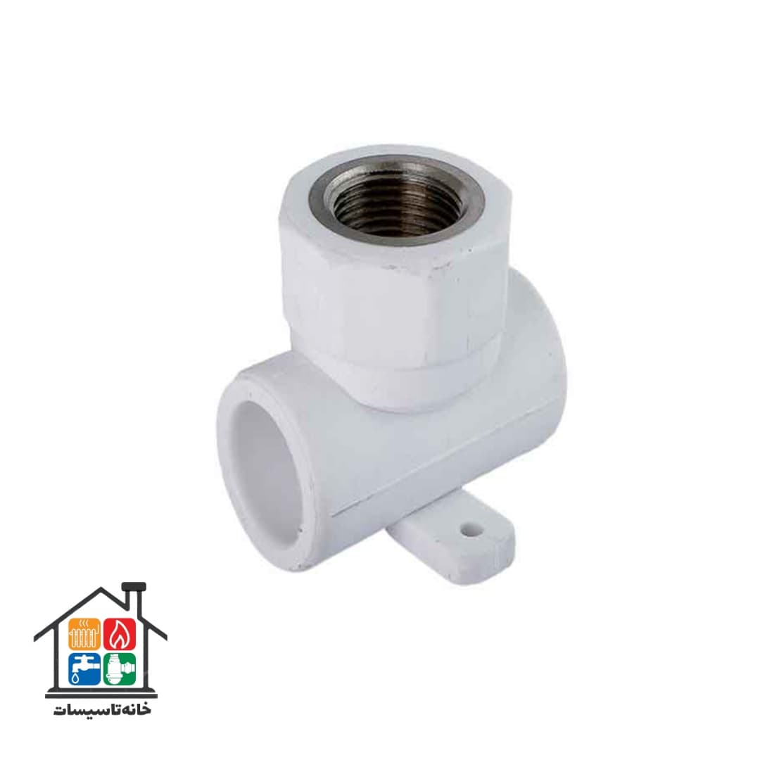 سه راه بوشن فلزی دیواری آذین سایز 1/2×20