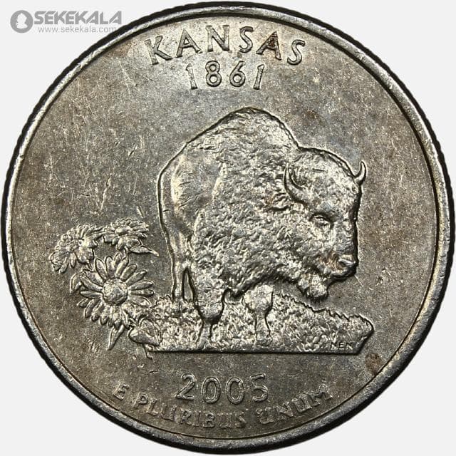 سکه کوارتر (25 سنت) ایالتی آمریکا 2005 P