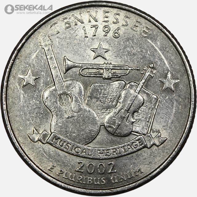 سکه کوارتر (25 سنت) ایالتی آمریکا 2002 P