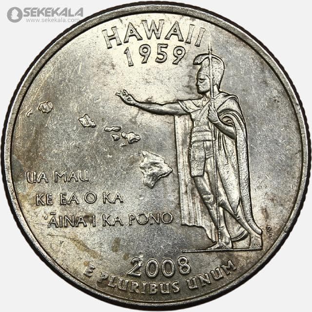 سکه کوارتر (25 سنت) ایالتی آمریکا 2008 P (کیفیت AU)
