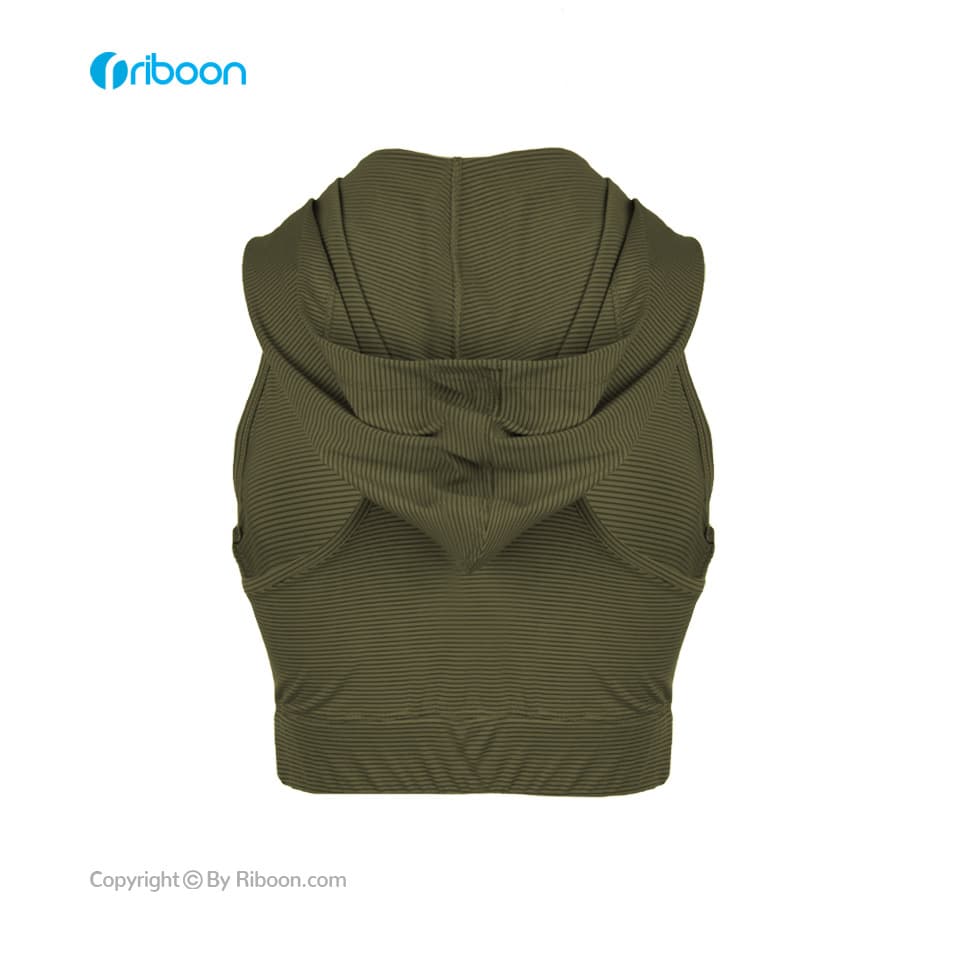 نیم تنه ورزشی کلاه دار کد 405136 — تصویر ۲