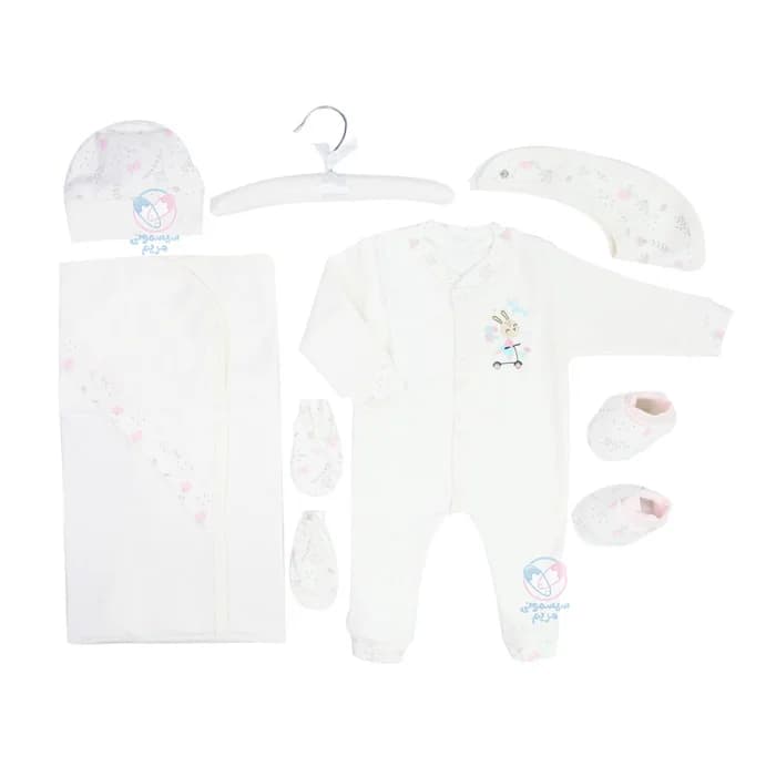 ست بیمارستانی 7 تیکه مادرکر Mothercare طرح خرگوش و اسکوتر
