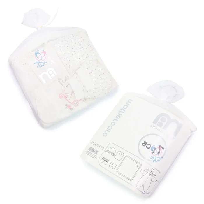 ست بیمارستانی 7 تیکه مادرکر Mothercare طرح خرگوش کالسکه سوار — تصویر ۲