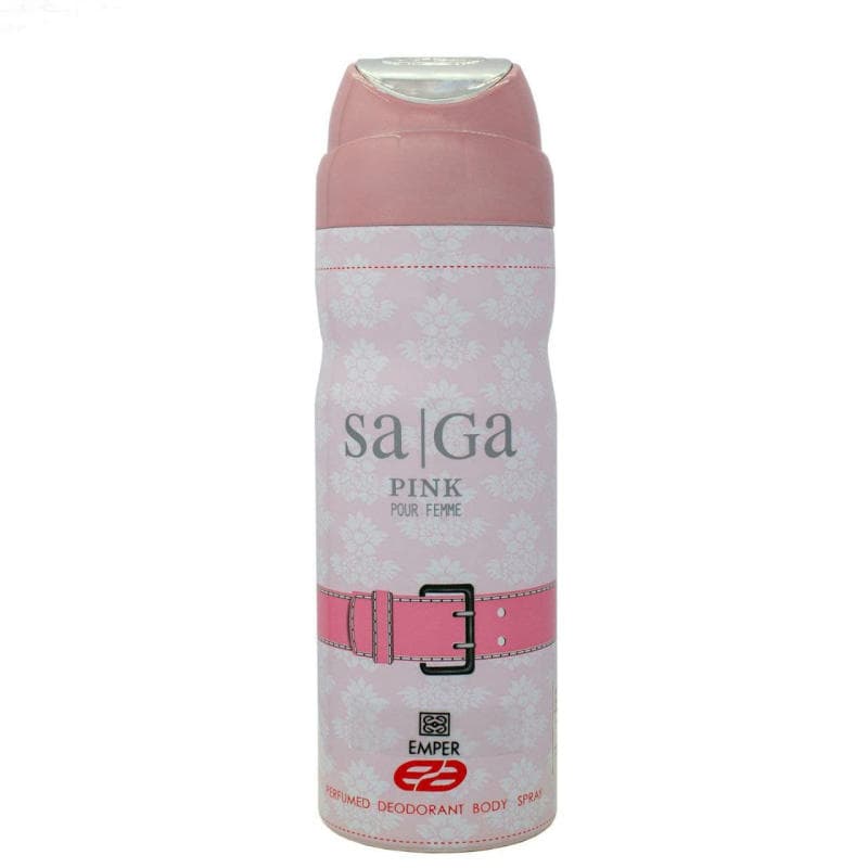 اسپری خوشبو کننده بدن زنانه امپر مدل Saga Pink حجم 200 میلی لیتر
