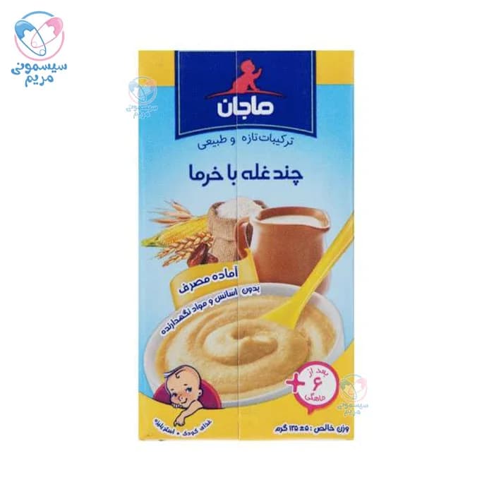 سرلاک چند غله با خرما و شیر ماجان 135 میل