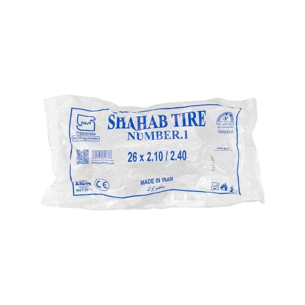 تیوپ دوچرخه شهاب تایر SHAHAB TIRE 26×2.10/2.40 FV — تصویر ۳