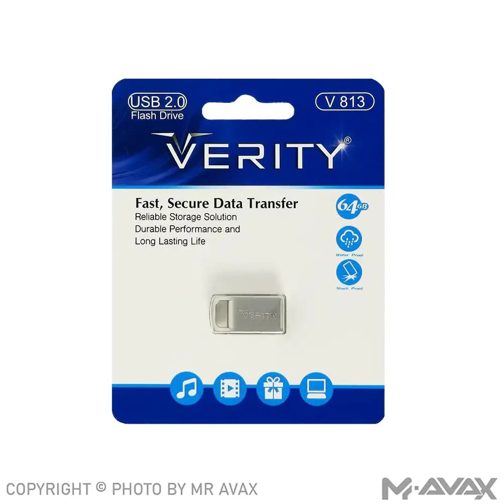 فلش مموری وریتی مدل V813 حافظه 64 گیگابایت USB 2.0