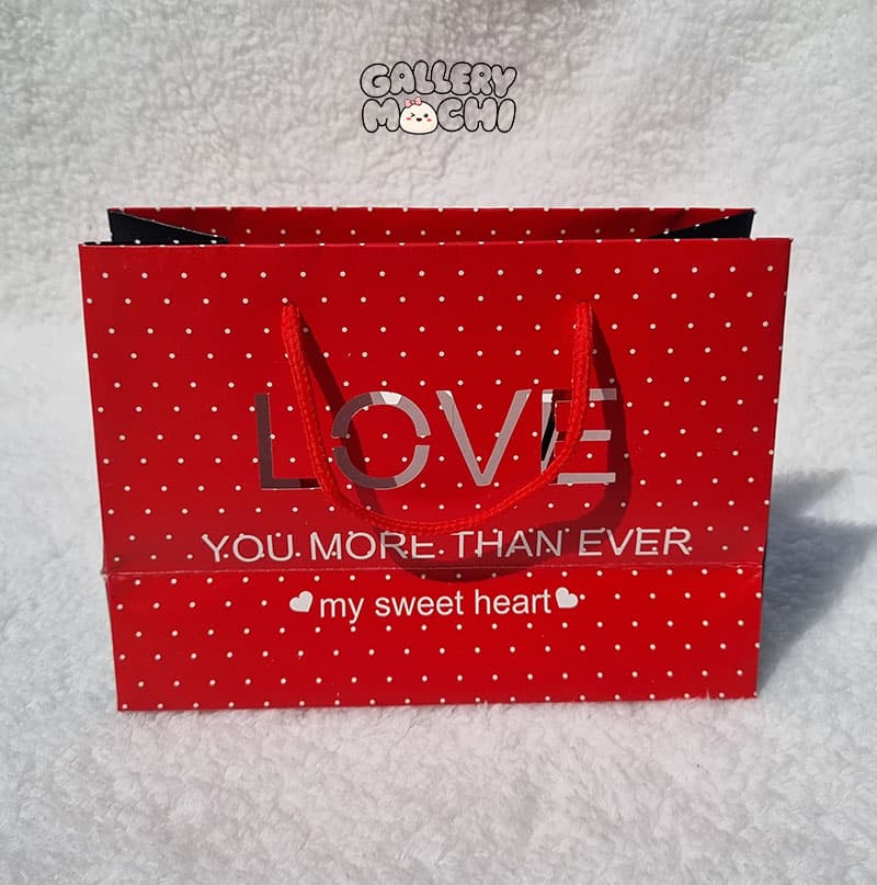 پاکت هدیه (گیفت بگ) سایز 9*15*20 سانت LOVE