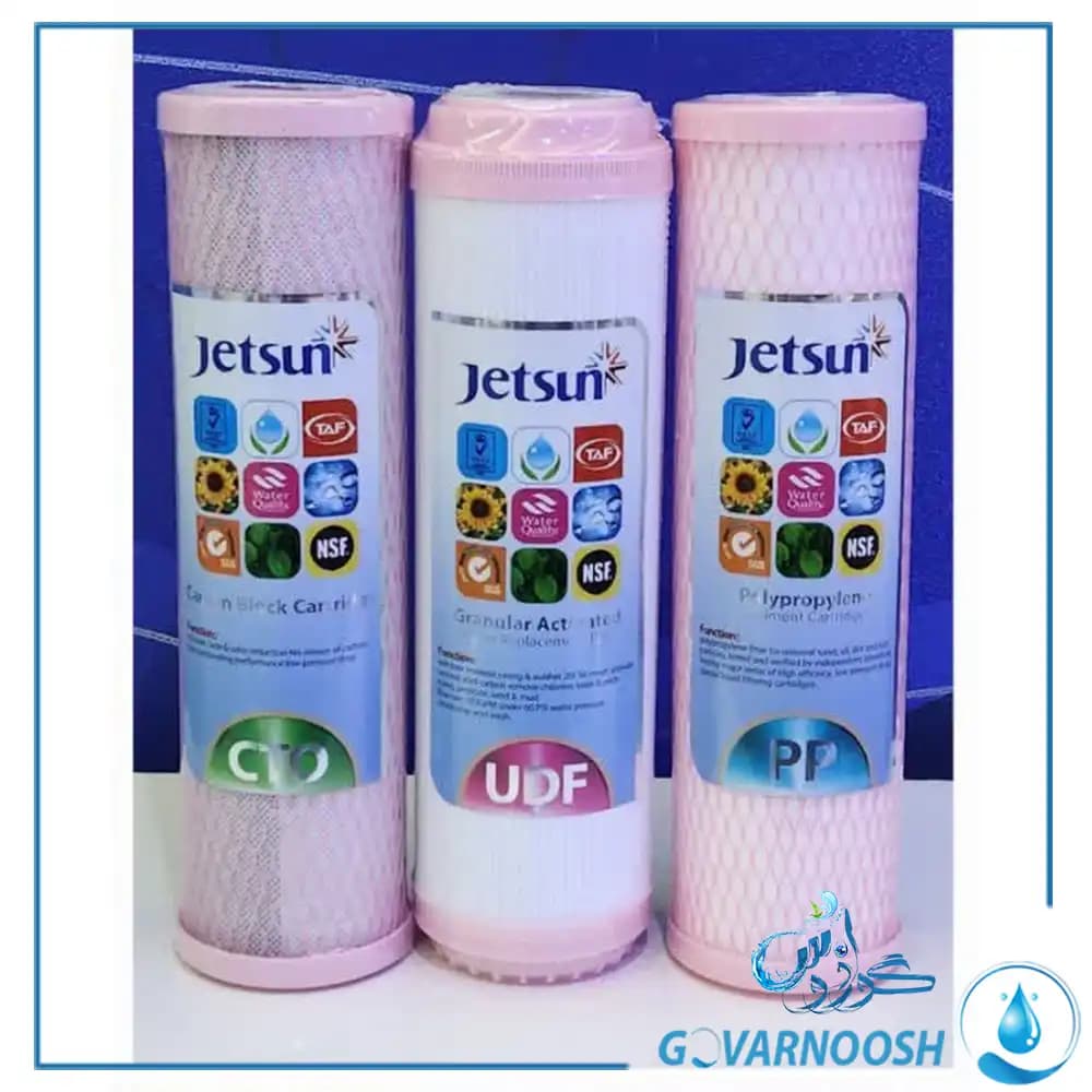 پک فیلتر سه مرحله‌ ای تصفیه آب خانگی جت سان Jetsun — تصویر ۲