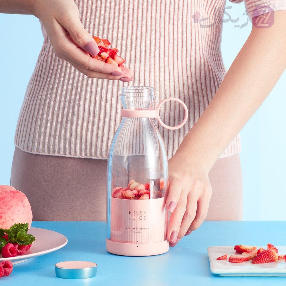 دستگاه شیکر و مخلوط کن شارژی مینی جویس ظرفیت 350 میلی لیتر مدل Mini juice — تصویر ۷
