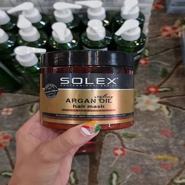 ماسک مو روغن آرگان سولکس argan oil حجم 500 میلی لیتر — تصویر ۵