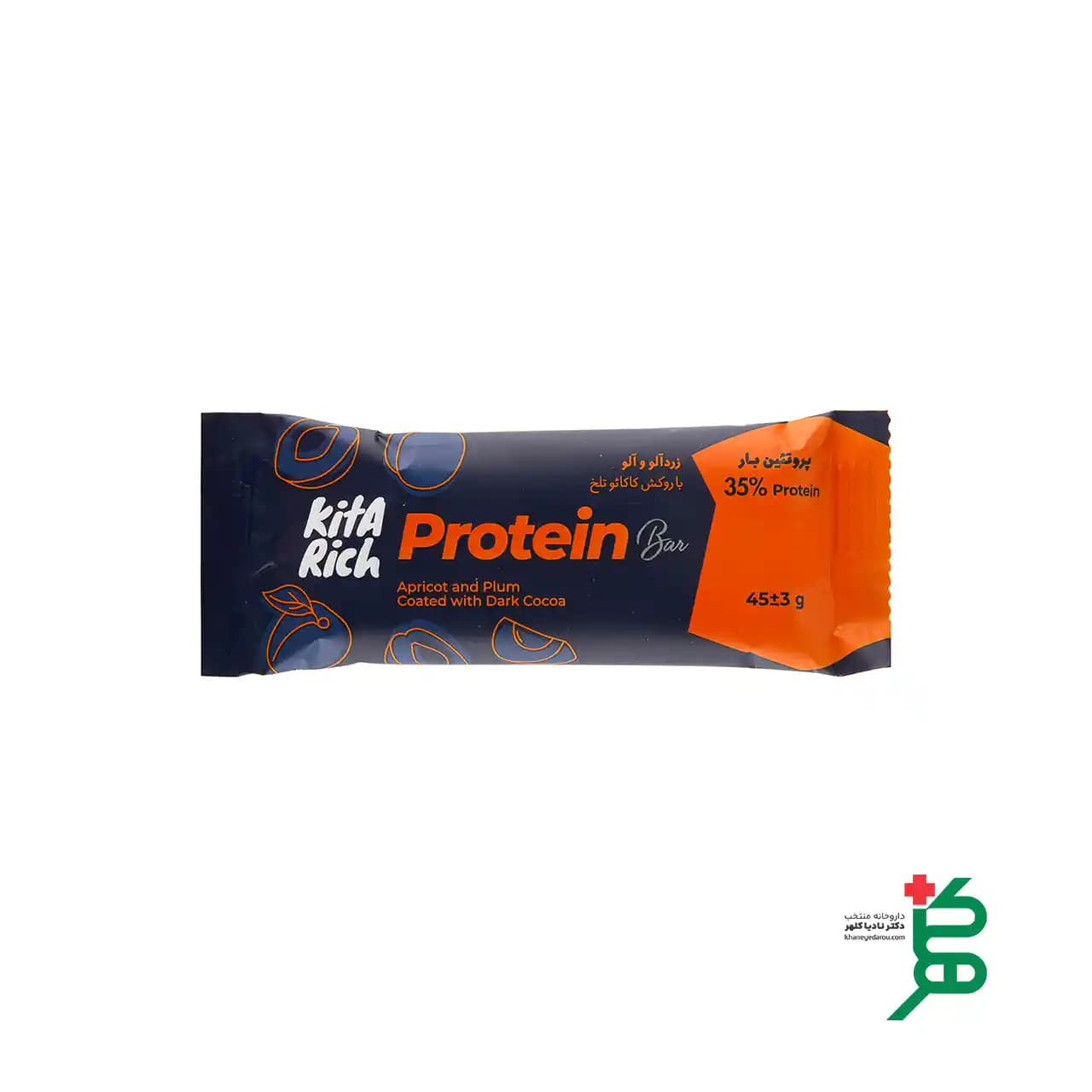 پروتئین بار حاوی زردآلو و آلو خشک کیتا ریچ
