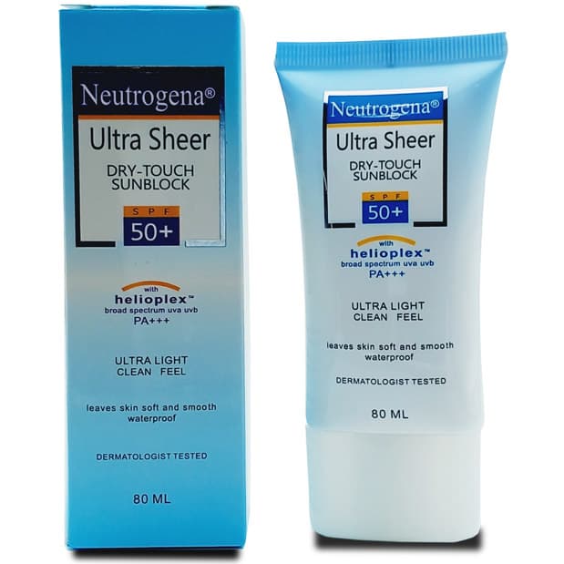 کرم ضد آفتاب بدون رنگ نوتروژینا اولترا شیر SPF 50 — تصویر ۲