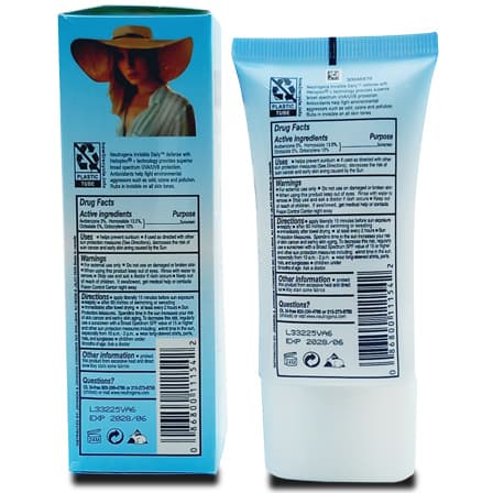 کرم ضد آفتاب بدون رنگ نوتروژینا اولترا شیر SPF 50 — تصویر ۳