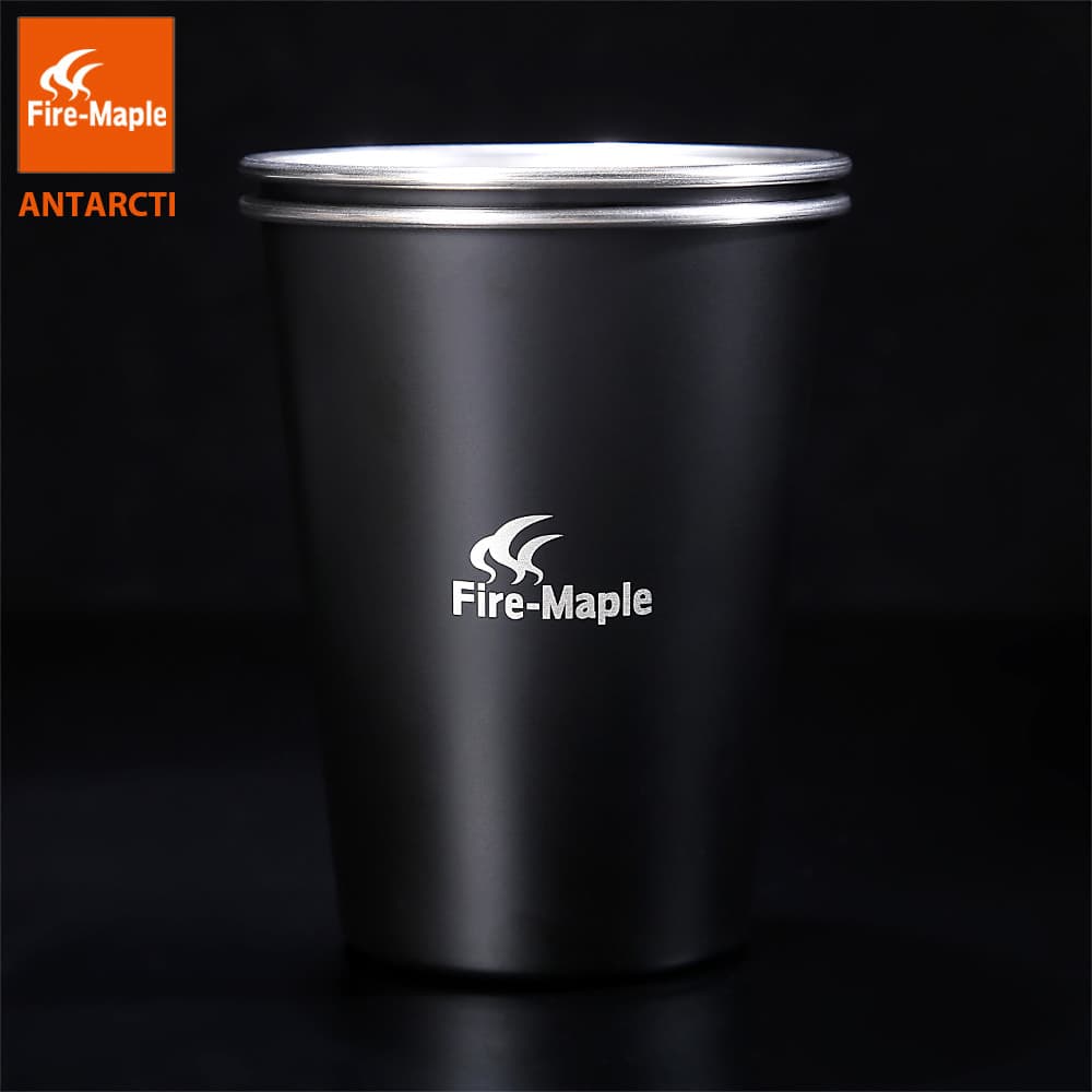 لیوان دوعددی استیل 350ml فایرمپل ANTARCTI