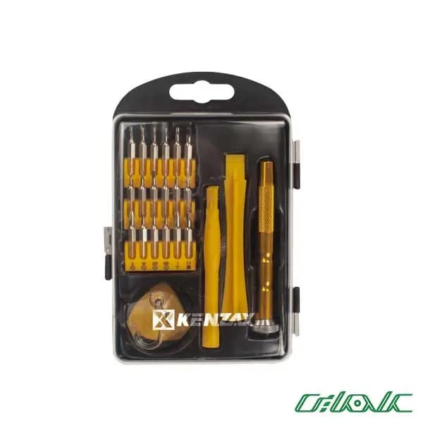 ست تعمیر حرفه ای موبایل و ساعت 23 پارچه کنزاکس مدل KMR-123