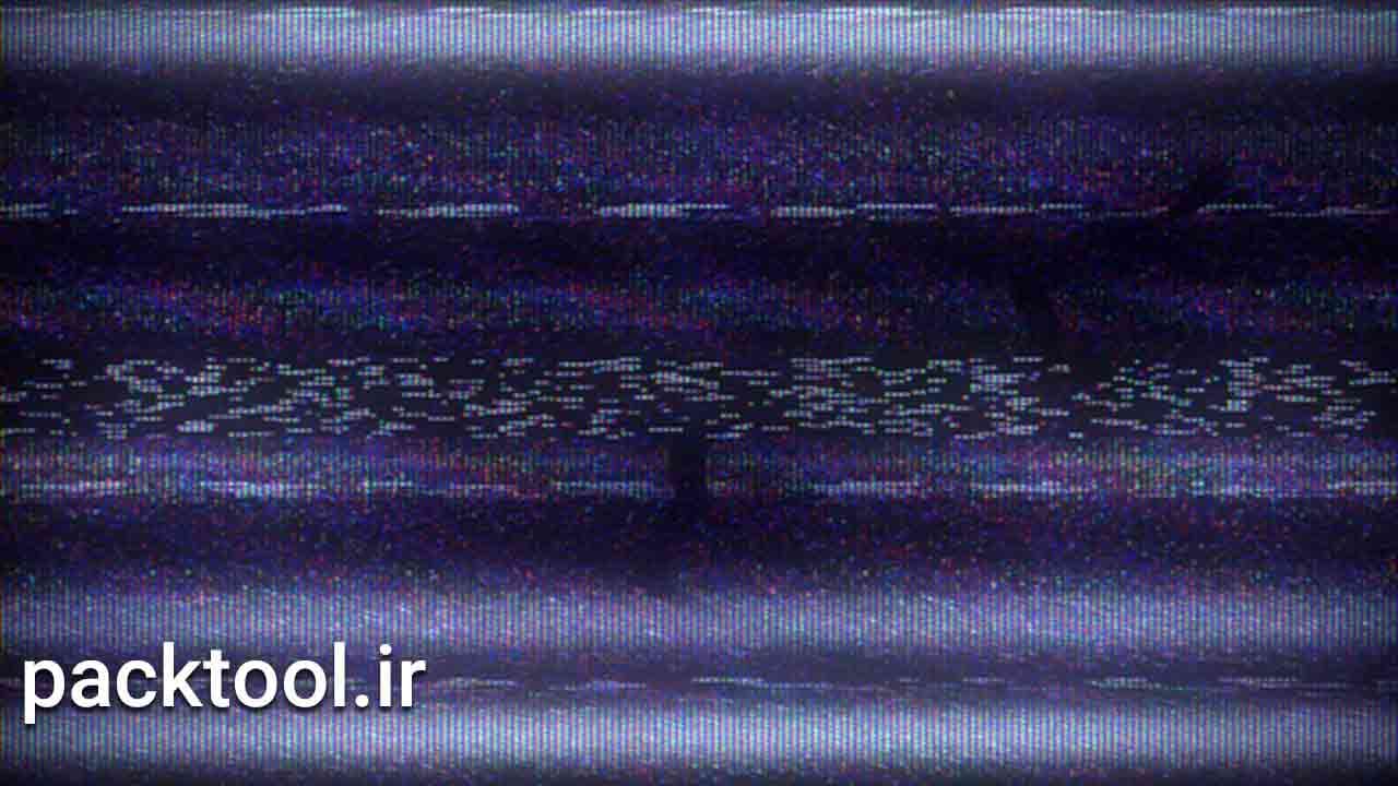 دانلود فوتیج فیلم اورلی نویز گلیچی Television Noise Glitch Overlay