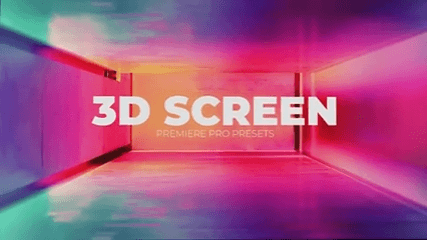 پروژه پریمیر مجموعه موکاپ صفحه نمایش سه بعدی 3d screen