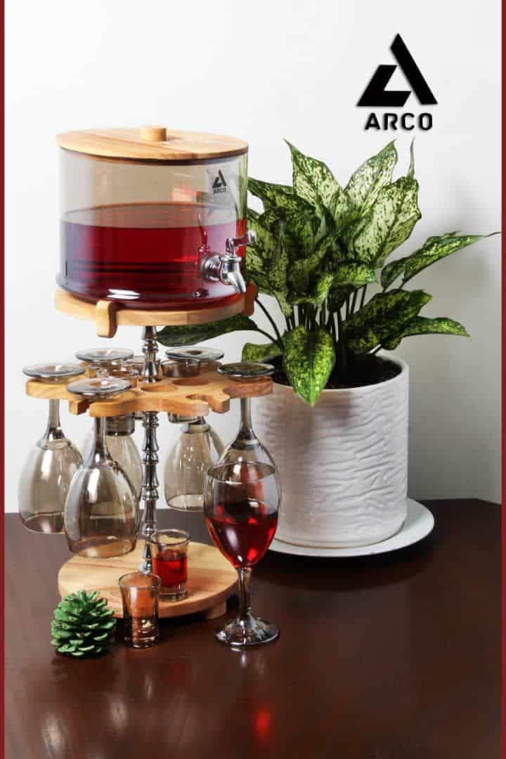 کلمن چلیپا با پایه گردون شات دار شامپاینی