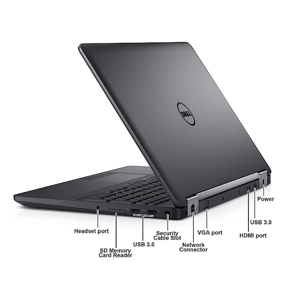 لپ تاپ دل Dell Latitude E5570 | i7-6600U | 8G | 256G | 2GB AMD M360 | 15.6”HD (استوک) — تصویر ۳