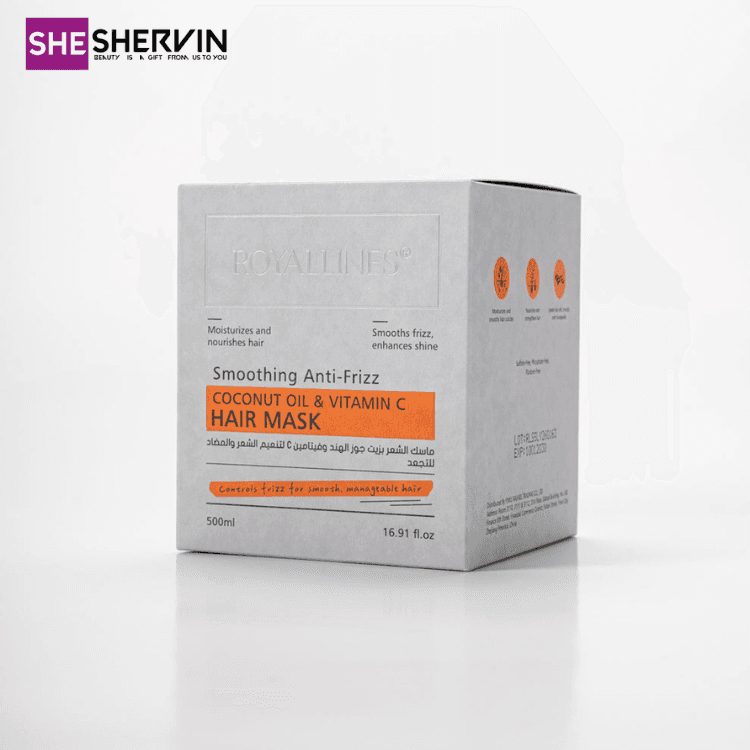 ماسک مو ضد وز و صاف‌کننده رویال لاینزROYALLINES Smoothing Anti-Frizz Hair Mask 500ml — تصویر ۴