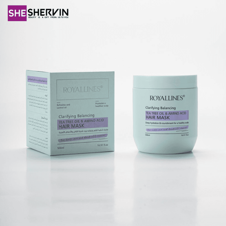 ماسک مو پاک‌کننده و متعادل‌کننده چربی سر رویال لاینز ROYALLINES Clarifying Balancing Hair Mask 500ml — تصویر ۵