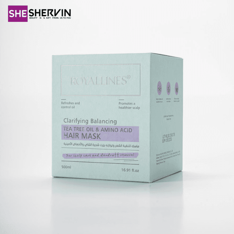 ماسک مو پاک‌کننده و متعادل‌کننده چربی سر رویال لاینز ROYALLINES Clarifying Balancing Hair Mask 500ml — تصویر ۴