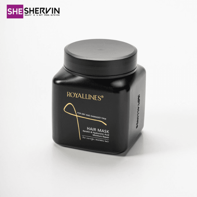 ماسک مو آبرسان هیالورونیک اسید رویال لاینزROYALLINES Hyaluronic Acid Moisture Repair Hair Mask 800ml
