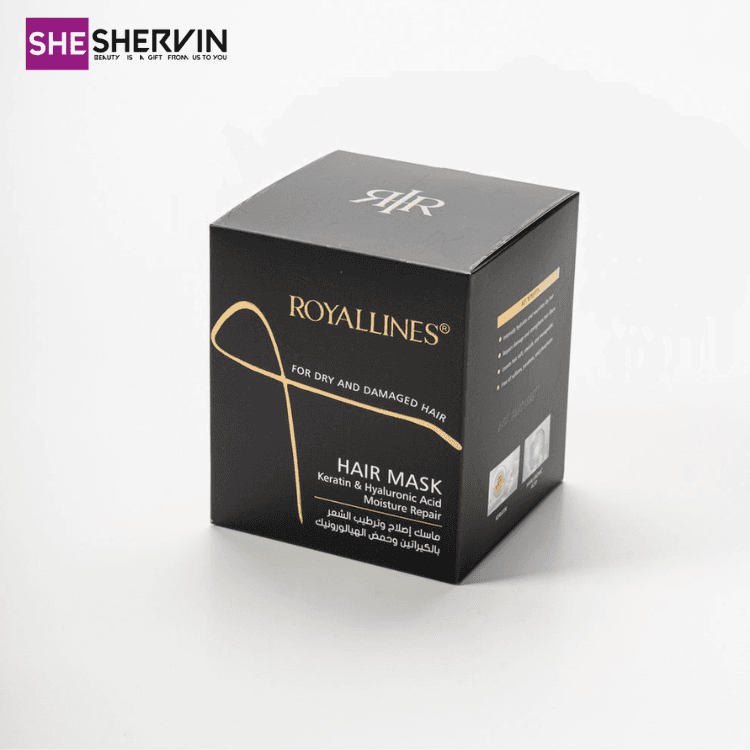 ماسک مو آبرسان هیالورونیک اسید رویال لاینزROYALLINES Hyaluronic Acid Moisture Repair Hair Mask 800ml — تصویر ۵