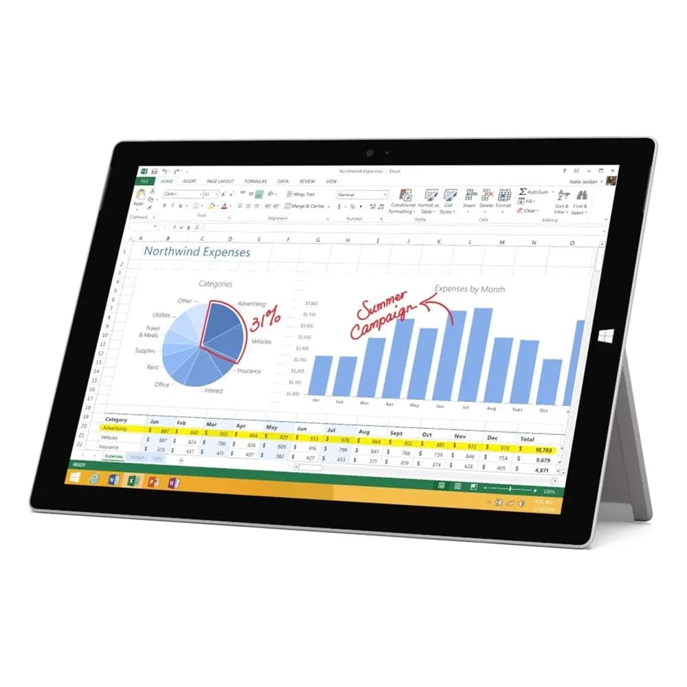 لپ تاپ مایکروسافت Microsoft Surface pro 3 | i5-5660U | 8G | 256G | pentium | 12.5”2K (استوک) — تصویر ۸