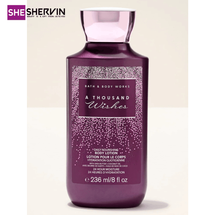 لوسیون بدن بث اند بادی ورکز رایحه توزند ویشزBath & Body Works A Thousand Wishes236ml — تصویر ۳