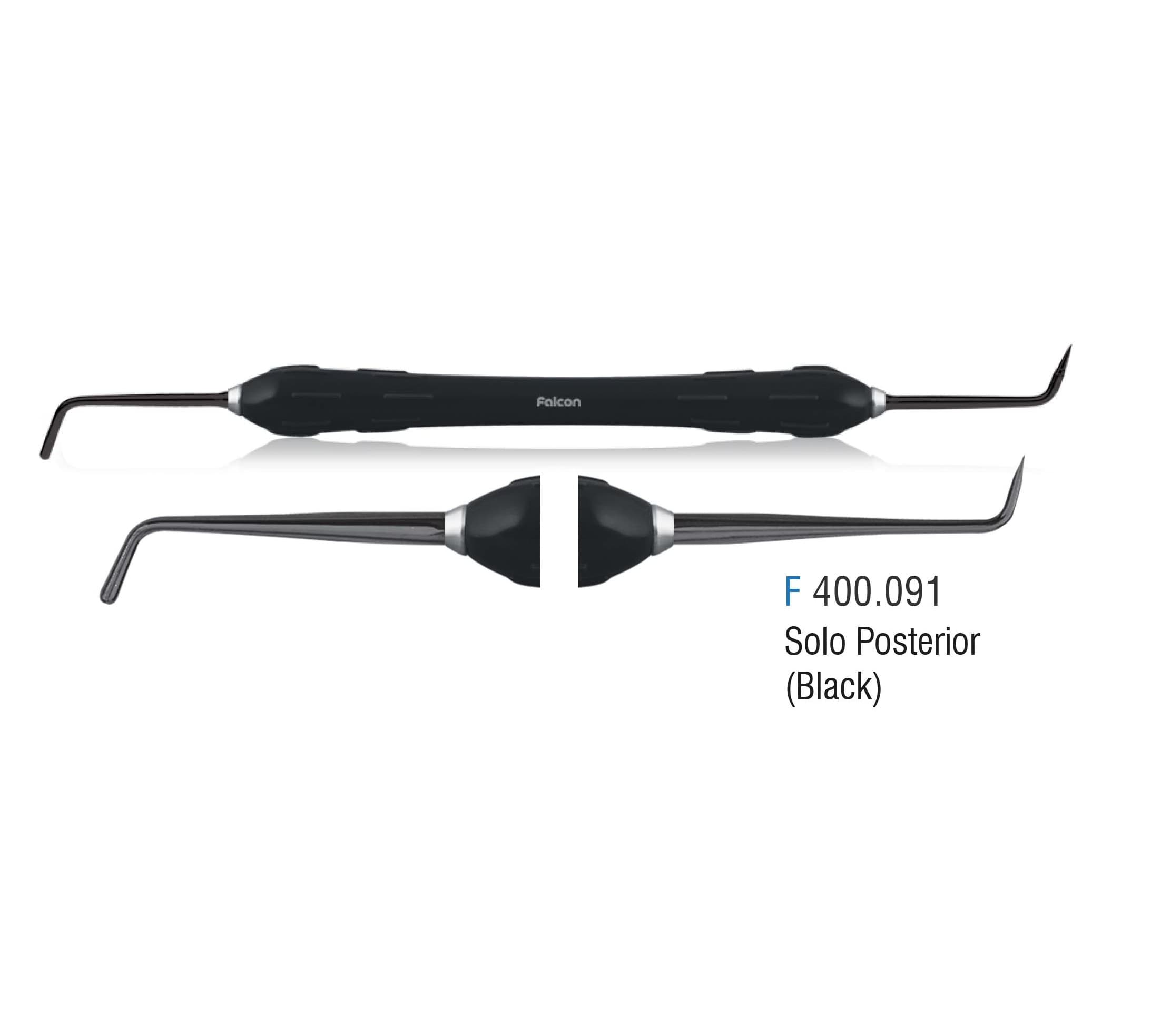 قلم کامپوزیت تیتانیومی مشکی (Solo Posterior) – فالکن
