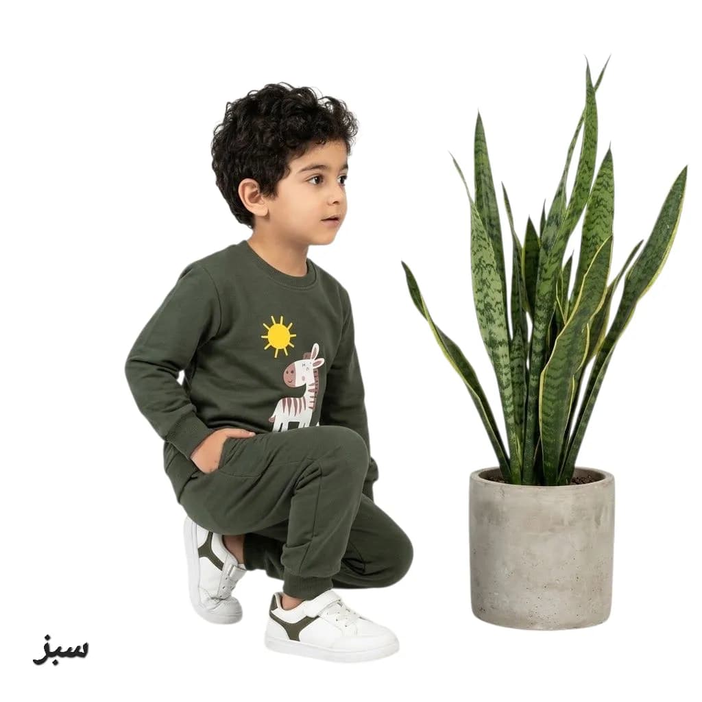 بلوز شلوار بچه‌گانه زرافه — تصویر ۴