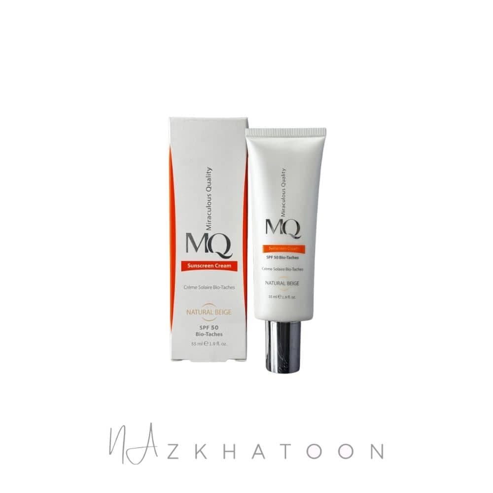 کرم ضد آفتاب و روشن کننده بژ طبیعی MQ ام کیو SPF 50 حجم 55 میل کد 92139 — تصویر ۳