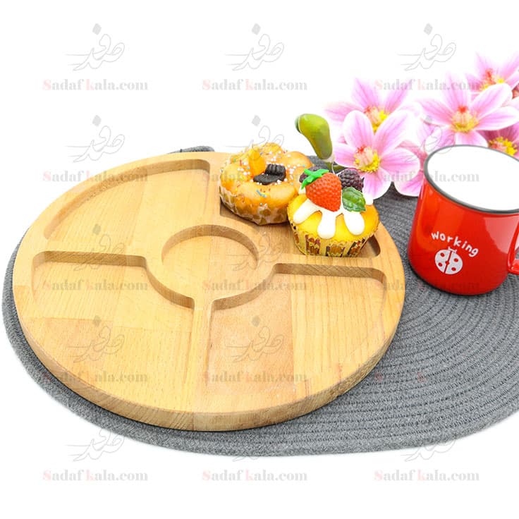 تخته سرو فینگر چوبی گرد شایگان(20)/4197