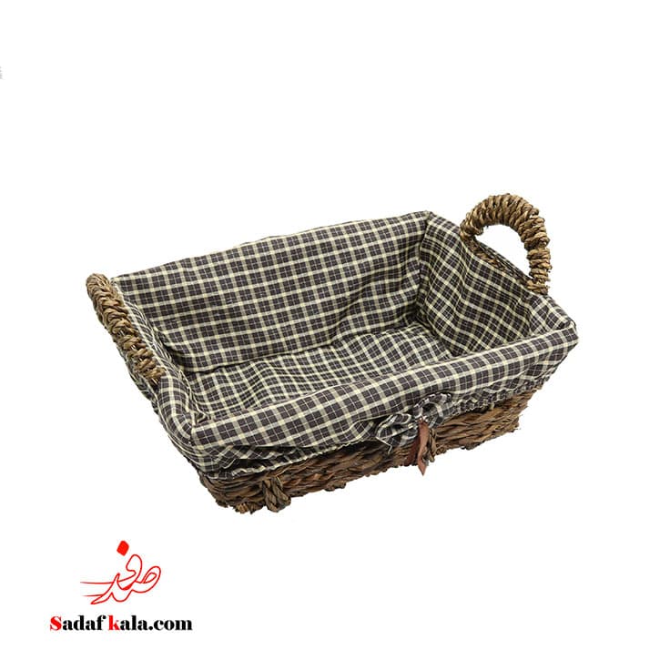 سبد نان و سبزی دسته دار کنفی بزرگ شایگان(40)/1357 — تصویر ۲