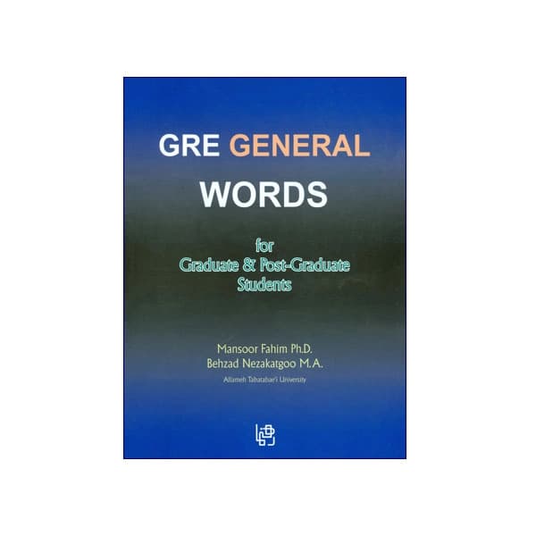 GRE General Words for Graduate and Post-Graduate Students