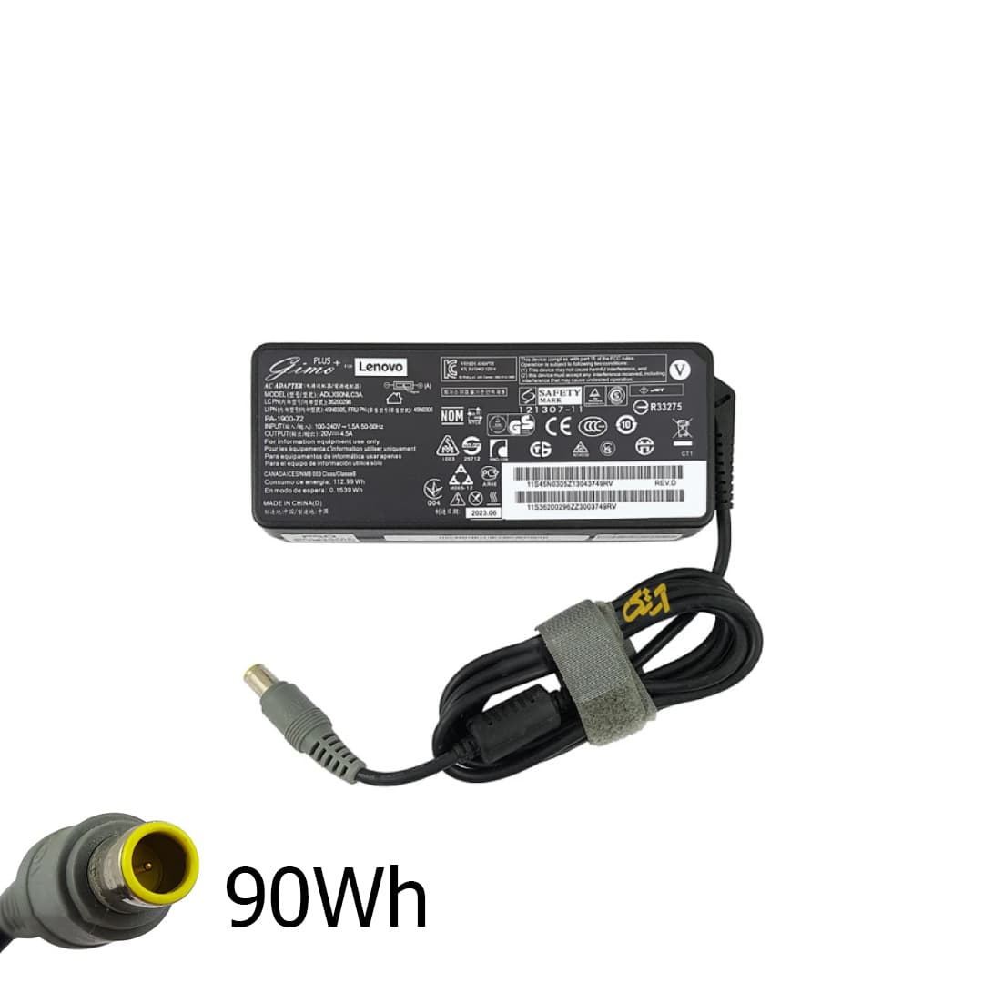 آداپتور شارژر لپ تاپ لنوو 20Vولت 4.5 آمپر سردلی adaptor laptop LENOVO 3000 V100